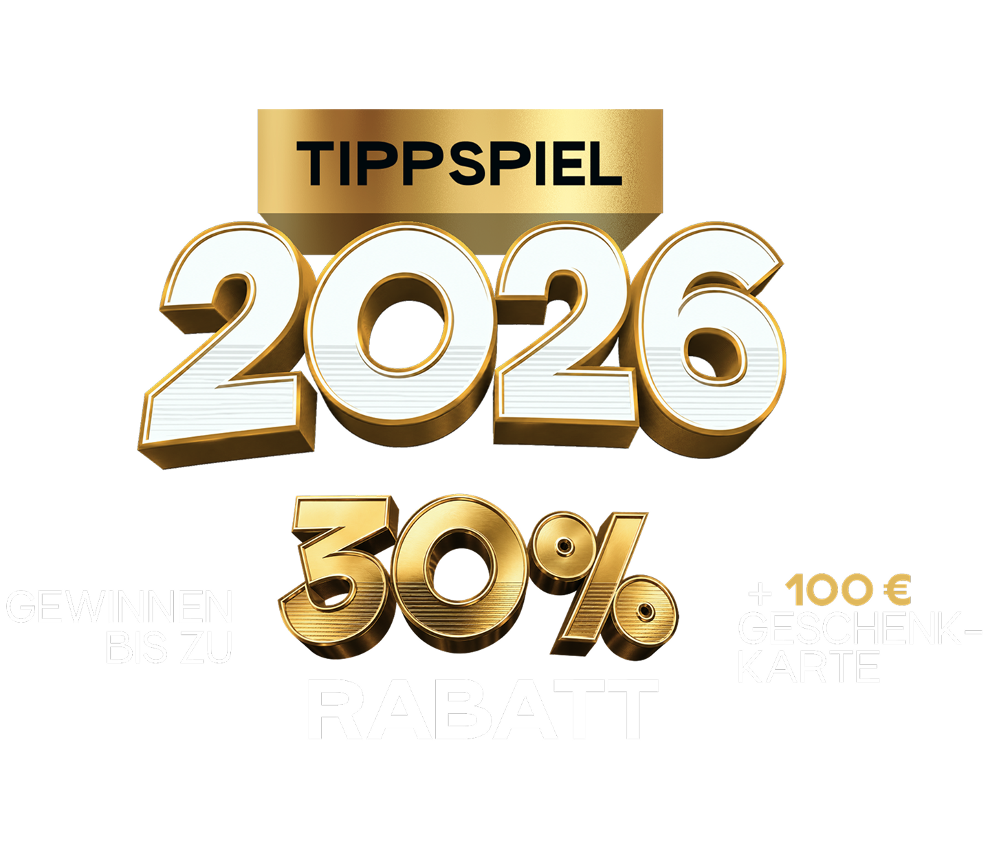 Tippspiel — Gewinnen bis zu 30% Rabatt + 100€ Geschenkkarte